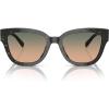 imageCOACH Womens HC8379f Low Bridge Fit Butterfly SunglassesEmerald Pearl Signature CGreen Peach Gradient