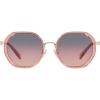 imageCoach HC7141 Sunglasses Transparent PinkShiny Light GoldPlum Purple Scarlet Gradient 54 mm