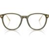 imageCoach Mens Hc6265u Universal Fit Round Prescription Eyewear FramesTransparent OliveDemo Lens