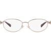 imageCoach Womens Hc5161td Oval Prescription Eyewear FramesShiny Rose GoldDemo Lens
