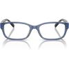 imageCoach Womens Hc6221u Universal Fit Rectangular Prescription Eyewear FramesTransparent BlueDemo Lens