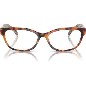 imageCOACH Womens Hc6250u Universal Fit Square Prescription Eyewear FramesAmber TortoiseOrangeDemo Lens
