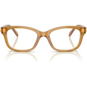 imageCoach Womens HC6257F Low Bridge Fit Square Prescription Eyewear Frames Milky AmberDemo Lens 55 mm
