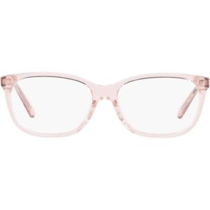 imageCoach Womens Hc6139u Universal Fit Square Prescription Eyewear FramesTransparent PinkDemo Lens