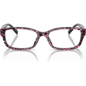 imageCoach Womens Hc6221u Universal Fit Rectangular Prescription Eyewear FramesRuby Pearl Signature CDemo Lens