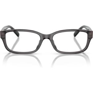 imageCoach Womens Hc6221u Universal Fit Rectangular Prescription Eyewear FramesTransparent GreyDemo Lens