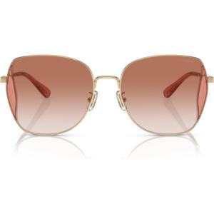 imageCoach Womens Hc7158d Butterfly SunglassesShiny Light GoldAmber Gradient