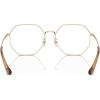 imageCOACH Womens Hc5174d Octagonal Prescription Eyewear FramesShiny Light GoldDemo Lens