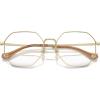 imageCOACH Womens Hc5174d Octagonal Prescription Eyewear FramesShiny Light GoldDemo Lens