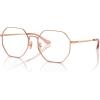 imageCOACH Womens Hc5174d Octagonal Prescription Eyewear FramesShiny Rose GoldDemo Lens