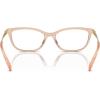 imageCOACH Womens Hc6237u Universal Fit Rectangular Prescription Eyewear FramesTransparent ChampagneDemo Lens
