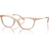 imageCOACH Womens Hc6237u Universal Fit Rectangular Prescription Eyewear FramesTransparent ChampagneDemo Lens