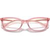 imageCOACH Womens Hc6237u Universal Fit Rectangular Prescription Eyewear FramesTransparent PinkDemo Lens