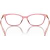 imageCOACH Womens Hc6237u Universal Fit Rectangular Prescription Eyewear FramesTransparent PinkDemo Lens