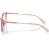 imageCOACH Womens Hc6237u Universal Fit Rectangular Prescription Eyewear FramesTransparent PinkDemo Lens