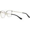 imageCoach Womens Hc5135 Rectangular Prescription Eyewear FramesBlackLight GoldClear Blue Light Filtering