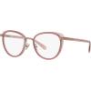 imageCoach Womens Hc5154 Cat Eye Prescription Eyewear FramesRose GoldTransparent PinkDemo Lens