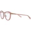 imageCoach Womens Hc5154 Cat Eye Prescription Eyewear FramesRose GoldTransparent PinkDemo Lens