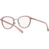 imageCoach Womens Hc5154 Cat Eye Prescription Eyewear FramesRose GoldTransparent PinkDemo Lens