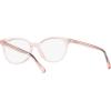 imageCoach Womens Hc6138u Universal Fit Round Prescription Eyewear FramesTransparent PinkDemo Lens