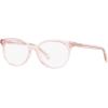imageCoach Womens Hc6138u Universal Fit Round Prescription Eyewear FramesTransparent PinkDemo Lens