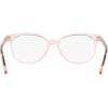imageCoach Womens Hc6138u Universal Fit Round Prescription Eyewear FramesTransparent PinkDemo Lens