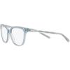 imageCoach Womens Hc6186 Square Prescription Eyewear FramesTransparent BlueDemo Lens