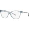imageCoach Womens Hc6186 Square Prescription Eyewear FramesTransparent BlueDemo Lens