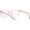 imageCoach Womens Hc6186 Square Prescription Eyewear FramesTransparent LilacDemo Lens