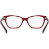 imageCoach Womens Hc6196u Universal Fit Rectangular Prescription Eyewear FramesTransparent RedDemo Lens
