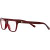 imageCoach Womens Hc6196u Universal Fit Rectangular Prescription Eyewear FramesTransparent RedDemo Lens