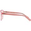 imageCoach Womens Hc6209u Universal Fit Round Prescription Eyewear FramesMilky PinkTransparent PinkDemo Lens