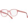 imageCoach Womens Hc6209u Universal Fit Round Prescription Eyewear FramesMilky PinkTransparent PinkDemo Lens