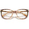 imageCoach Womens Hc6220u Universal Fit Square Prescription Eyewear FramesCaramel Snow Tortoise GradientDemo Lens