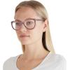 imageCoach Womens Hc6220u Universal Fit Square Prescription Eyewear FramesTransparent PurpleDemo Lens