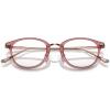 imageCoach Womens Hc6230d Round Prescription Eyewear FramesTransparent BerryDemo Lens
