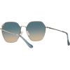 imageCoach Womens Hc7132 Hexagonal SunglassesShiny Light GoldBlue Yellow Gradient