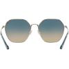 imageCoach Womens Hc7132 Hexagonal SunglassesShiny Light GoldBlue Yellow Gradient