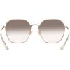 imageCoach Womens Hc7132 Hexagonal SunglassesShiny Light GoldPurple Grey Gradient
