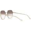 imageCoach Womens Hc7132 Hexagonal SunglassesShiny Light GoldPurple Grey Gradient