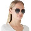 imageCoach Womens Hc7132 Hexagonal SunglassesShiny Rose GoldGrey Gradient