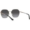 imageCoach Womens Hc7132 Hexagonal SunglassesShiny Rose GoldGrey Gradient