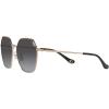 imageCoach Womens Hc7132 Hexagonal SunglassesShiny Rose GoldGrey Gradient