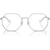 imageCOACH Womens Hc5174d Octagonal Prescription Eyewear FramesShiny SilverDemo Lens