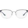 imageCoach Womens Hc5135 Rectangular Prescription Eyewear FramesSatin NavySilverDemo Lens
