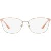 imageCoach Womens Hc5135 Rectangular Prescription Eyewear FramesSatin PinkLight GoldDemo Lens