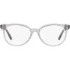 imageCoach Womens Hc6138u Universal Fit Round Prescription Eyewear FramesTransparent GreyDemo Lens