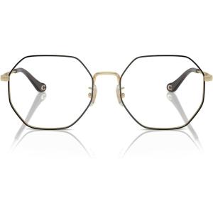 imageCOACH Womens Hc5174d Octagonal Prescription Eyewear FramesShiny Light GoldBlackDemo Lens