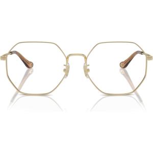 imageCOACH Womens Hc5174d Octagonal Prescription Eyewear FramesShiny Light GoldDemo Lens