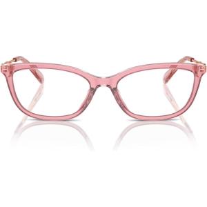 imageCOACH Womens Hc6237u Universal Fit Rectangular Prescription Eyewear FramesTransparent PinkDemo Lens